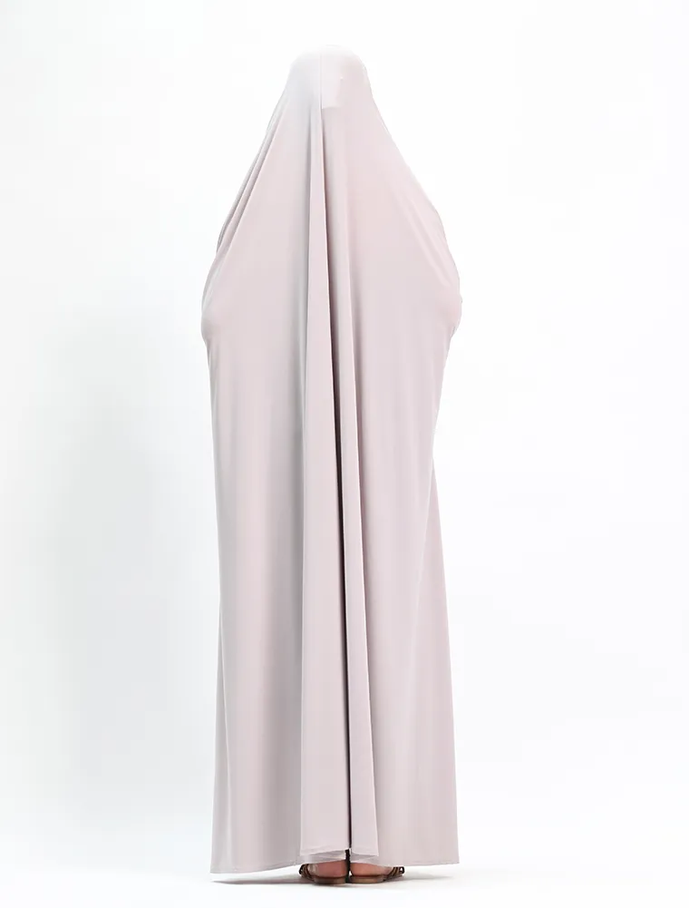 Silver Jersey Jilbab